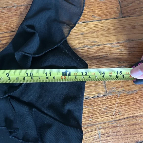 City Triangles Black Asymmetrical Ruffle Dress - Picture 5 of 7